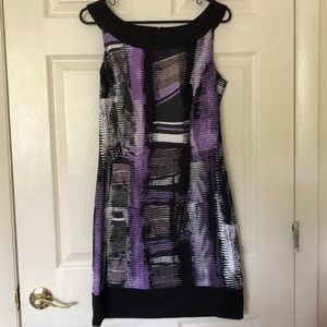 Black and purple dress
